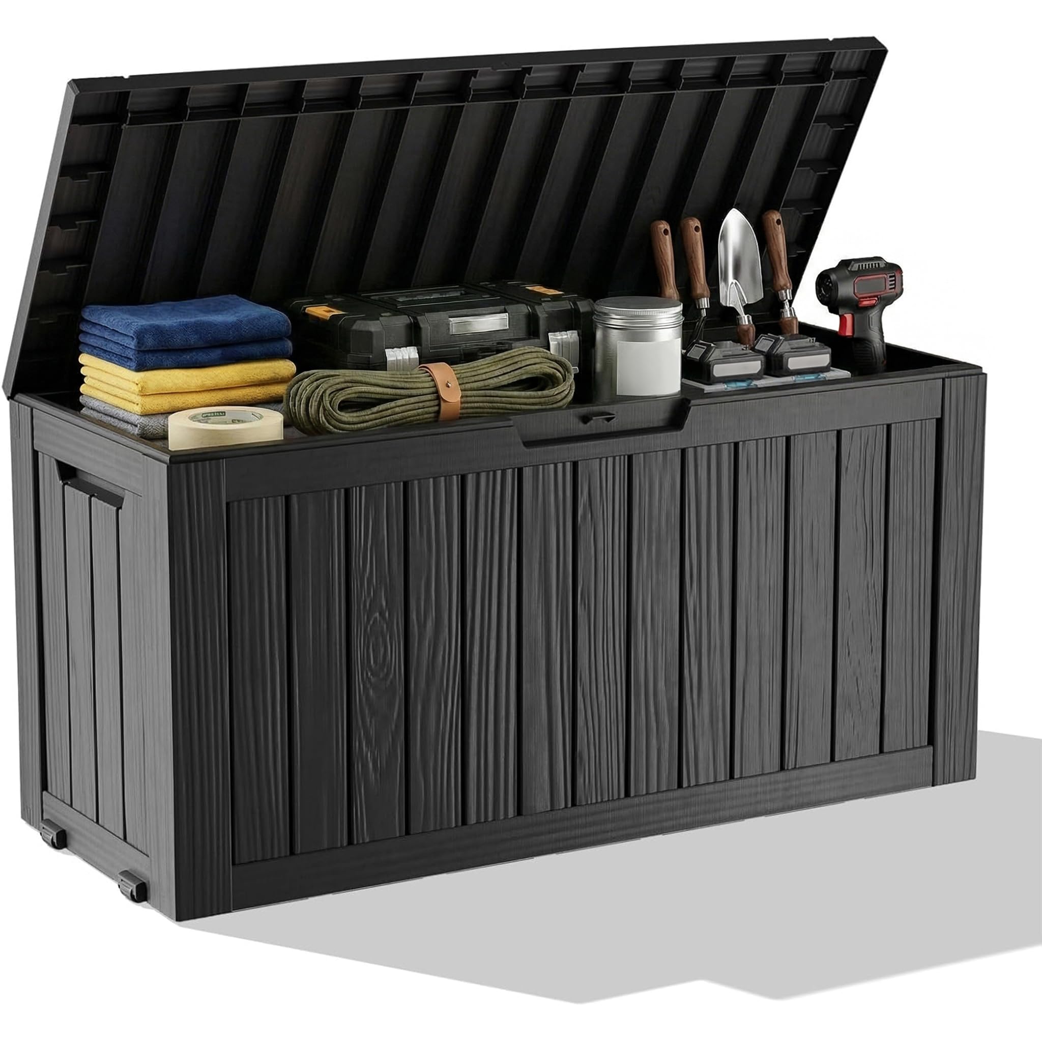 Outdoor Furniture For Patio - Contenitore da Esterno Impermeabile in Resina,
