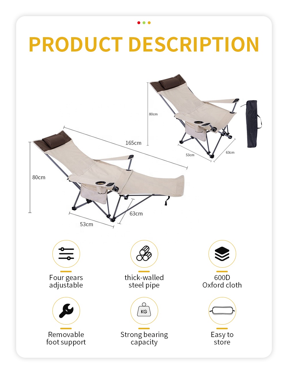 Sedia Pieghevole Portatile Rec - Outdoor Furniture For Patio recensione e prezzo