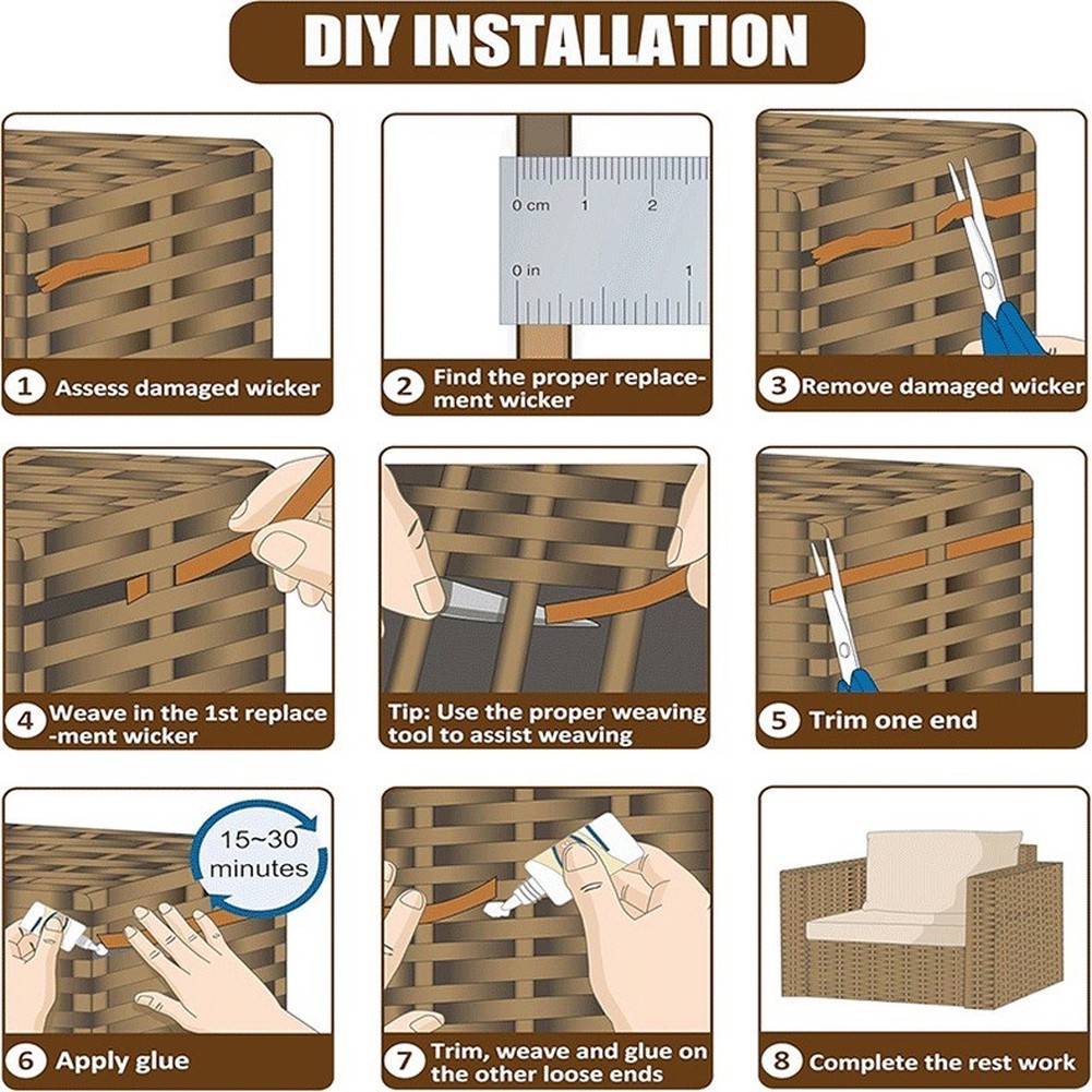 Kit di Riparazione in Rattan S - Outdoor Furniture Restoration recensione e prezzo