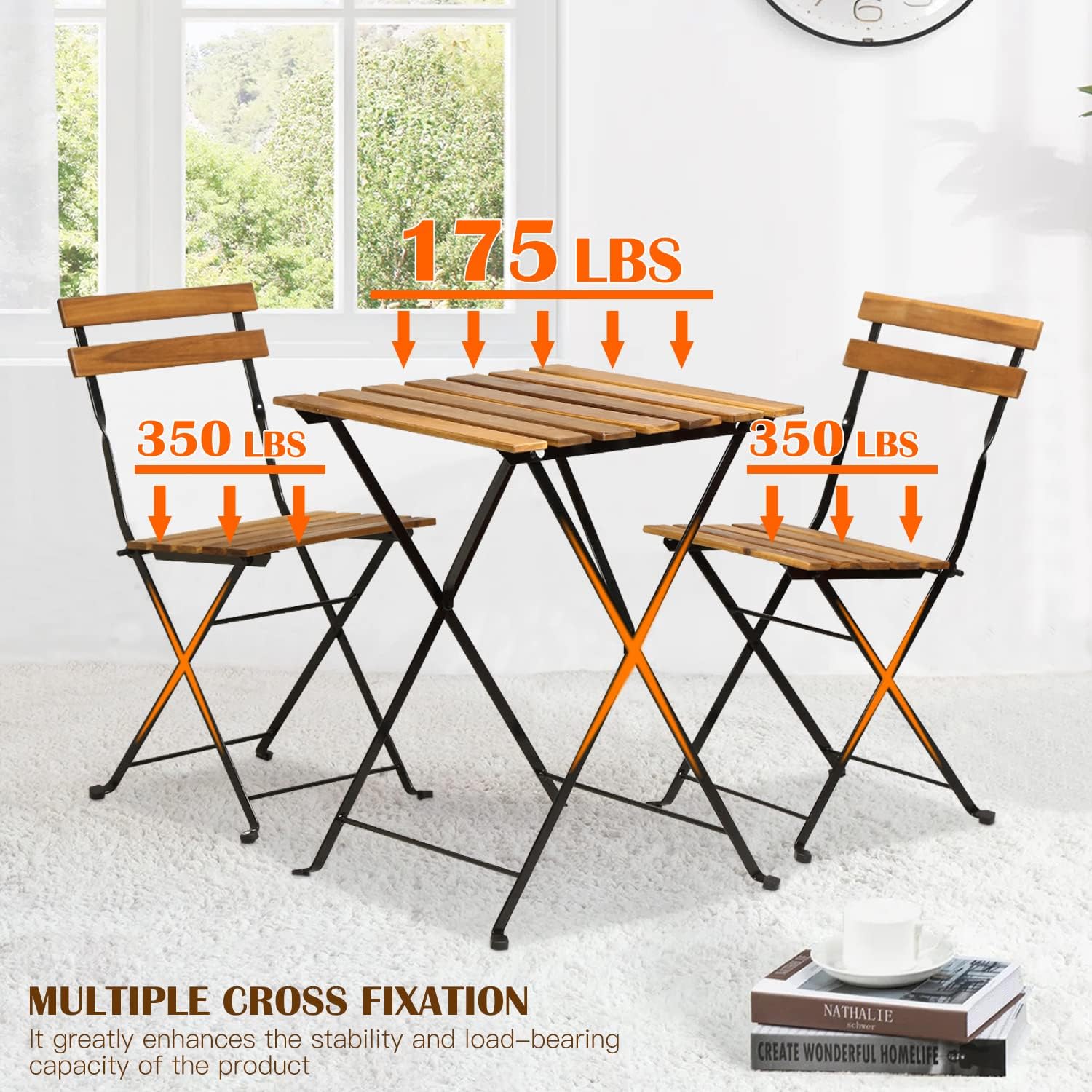 Set da bistrot pieghevole in l - Outdoor Furniture For Patio recensione e prezzo