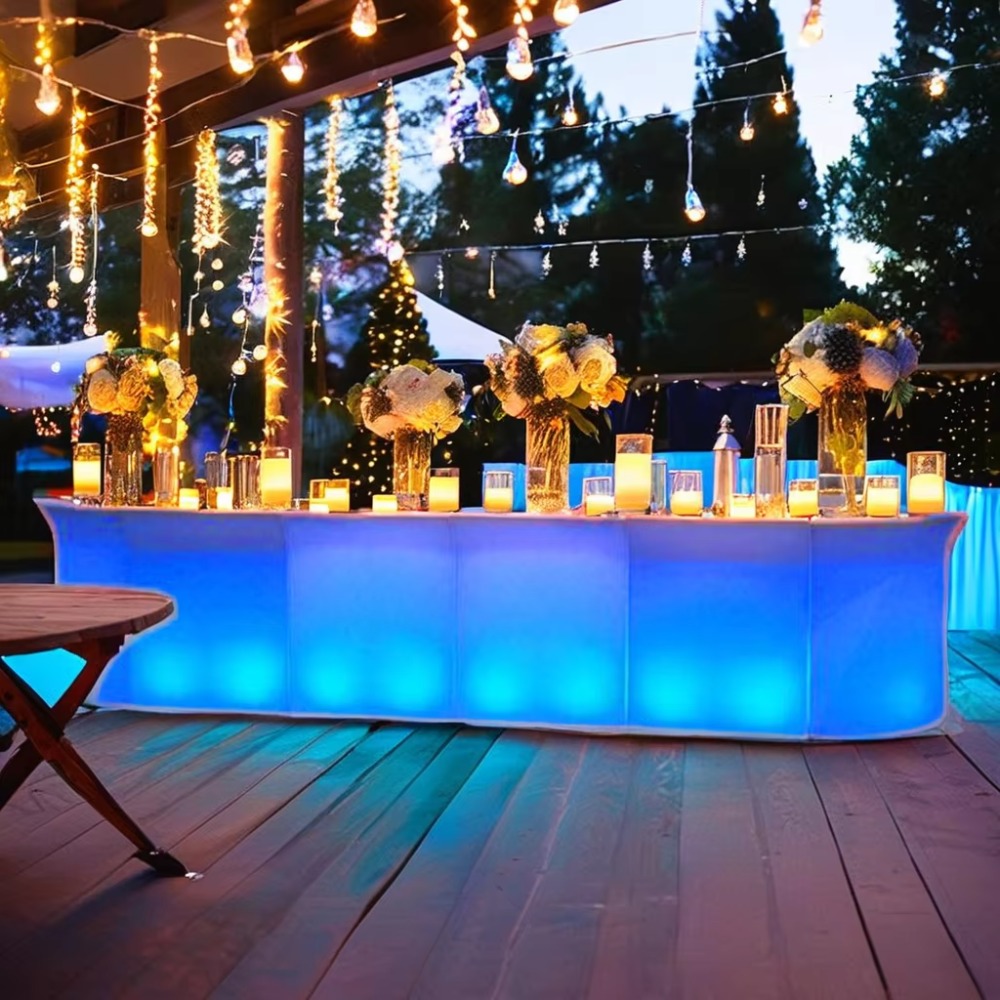 Tavolo da Bar Illuminato a LED - Outdoor Furniture Rental For Party recensione e prezzo